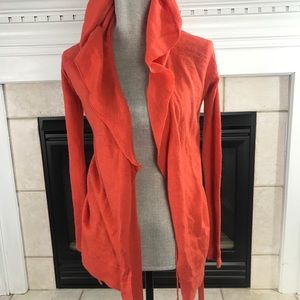 Anthropologie sparrow wool hooded top Sz XS